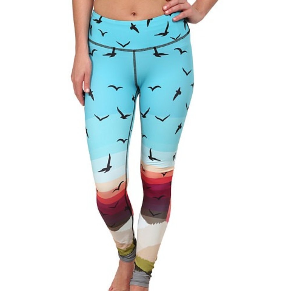 Mara Hoffman Birds Yoga Leggings Size L